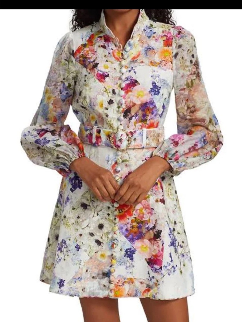 Zimmermann Prima Belted Dress Size 1